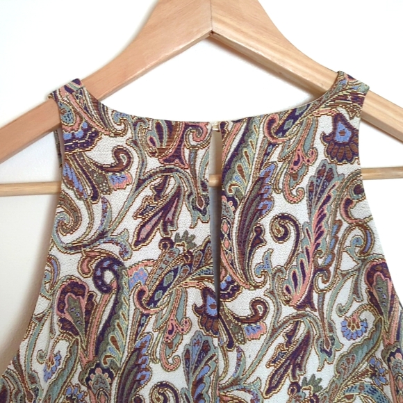 Zara Basics Paisley Sleeveless Dress - Picture 3 of 5